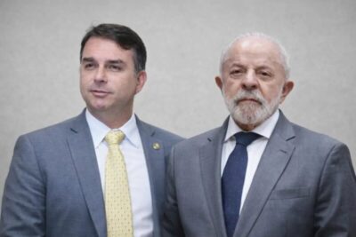 Duas pesquisas divulgadas nesta terça-feira mostram Lula e Flávio Bolsonaro embolados na corrida presidencial