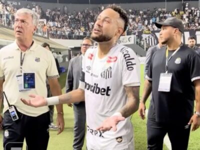 Neymar discute com torcedor do Santos e dispara: “Vou te dar um minuto de fama”