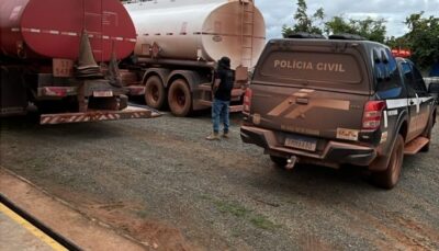 Polícia Civil recupera caminhão e quase 25 mil litros de combustível roubados em Sítio Novo