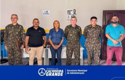 Prefeitura de Cachoeira Grande, recebe a visita da equipe do Exército Brasileiro!
