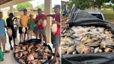 Carlos Figueiredo promove ação social e leva seis toneladas de peixes à mesa de famílias em São João Batista