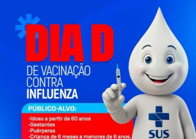 Santa Helena mobiliza saúde para o “Dia D” de vacinação contra a Influenza neste sábado (11)