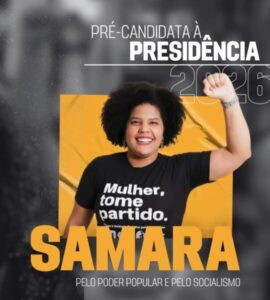 UP lança pré-candidatura de Samara Martins à Presidência da República