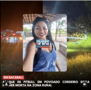 Mulher morre após ataque de pitbull; cão foi abatido na zona rural de Bacabal