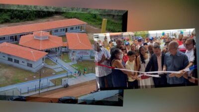 Ao lado do prefeito Zé Martinho, Hildo Rocha entrega escola de tempo integral em Cantanhede