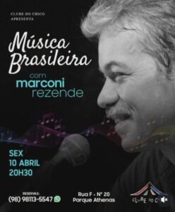Marconi Rezende se apresenta no Clube do Chico nesta sexta (10)