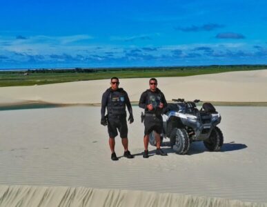 Ação rápida da PM e Bombeiros salva duas mulheres após grave acidente em Atins, Barreirinhas.