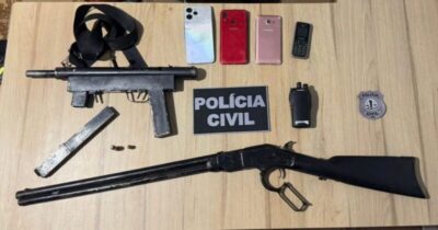 EM MIRINZAL, POLÍCIA CIVIL PRENDE DOIS INDIVÍDUOS E APREENDE ADOLESCENTE POR CRIMES GRAVES