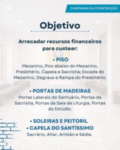 Campanha “O Santuário é de todos nós” busca doações para continuidade de obras em São Luís