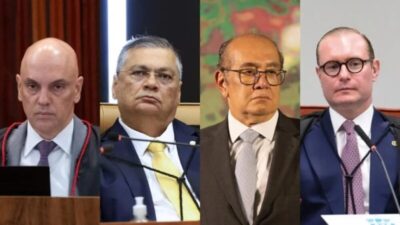 Moraes, Dino, Gilmar e Zanin formam aliança contra agenda do presidente do STF