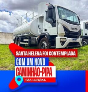 Gestão Joãozinho Pavão conquista novo caminhão pipa para Santa Helena