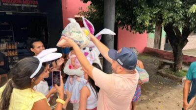 Páscoa Solidária: Vereador Adonias Colmeia promove distribuição de cestas básicas e chocolates em Presidente Dutra