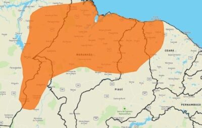 Maranhão tem alerta laranja de chuvas intensas em 216 cidades nesta quarta-feira (22)