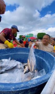 Josinaldo Moraes realiza entrega de peixes em Santa Helena com apoio de Natássia Weba e Pedro Lucas