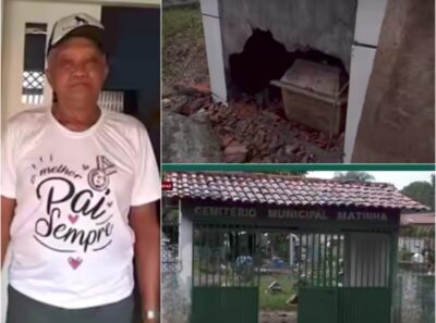 Túmulo é violado e cadáver de idoso desaparece em cemitério municipal de Ribamar