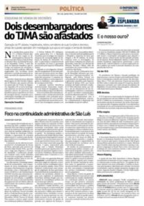 E o nosso ouro? | O Imparcial