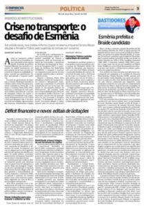 Esmênia prefeita e Braide candidato