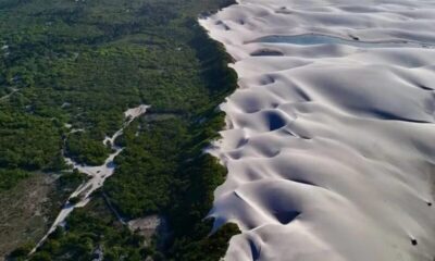 Foto de contraste nos Lençóis Maranhenses viraliza como “Oásis brasileiro”