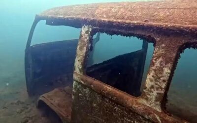 Mergulhadores revelam cidade submersa no Lago de Furnas, em Minas Gerais