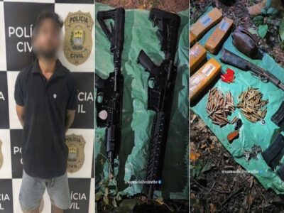 Polícia apreende fuzis e grande quantidade de drogas em sítio no Maranhão