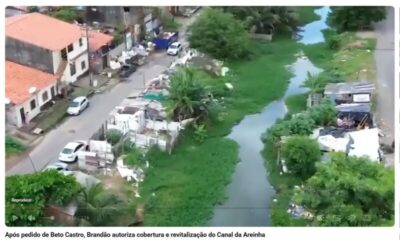 Após pedido de Beto Castro, Governador Brandão autoriza cobertura e revitalização do Canal da Areinha